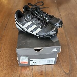 Adidas Black and White Soccer Cleats